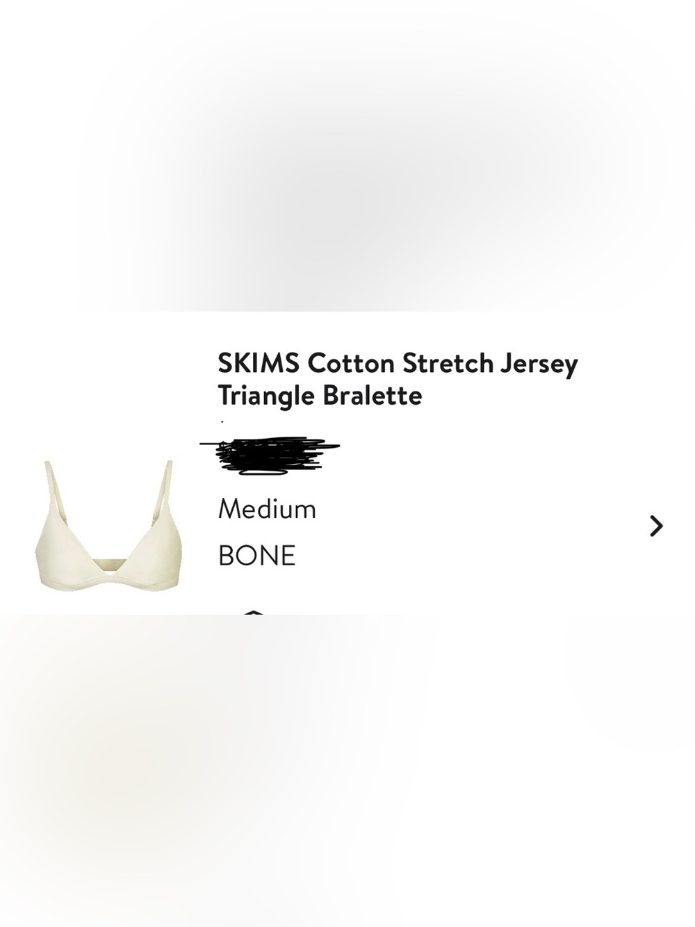 SKIMS Cotton Stretch Jersey Triangle Bralette - Bone